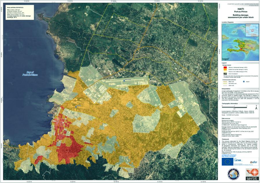 maps of haiti earthquake. Haiti Earthquake Satellite