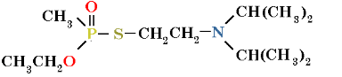 chemical structure of VX